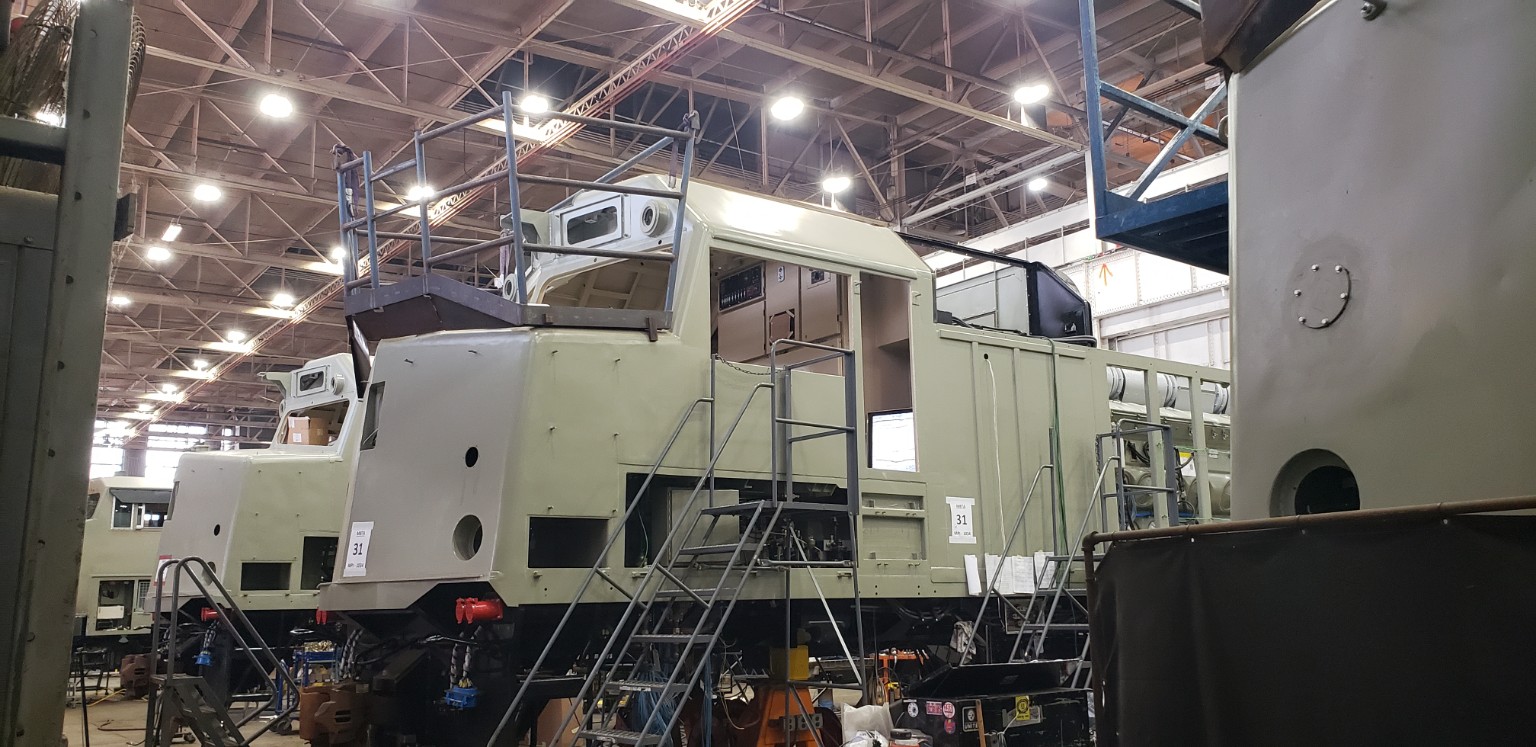 Industrial locomotive upgrade and retrofit work