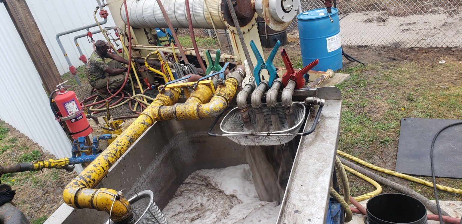 Outdoor fluid process support and troubleshooting