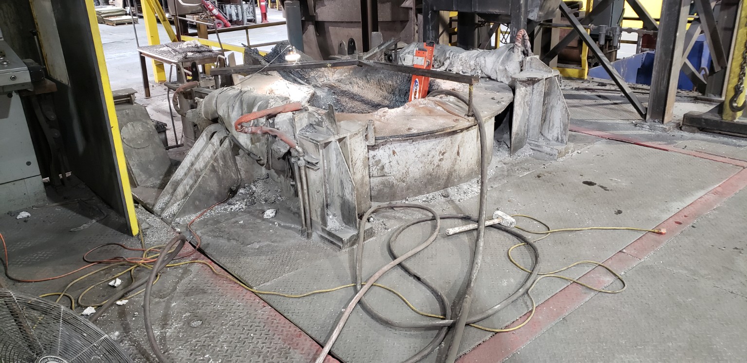 Worn furnace deck and hot work environment in a harsh industrial setting