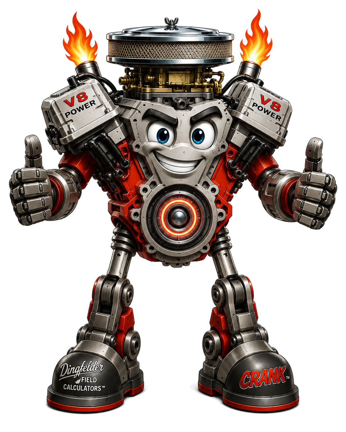 Crank™ automotive diagnostic mascot