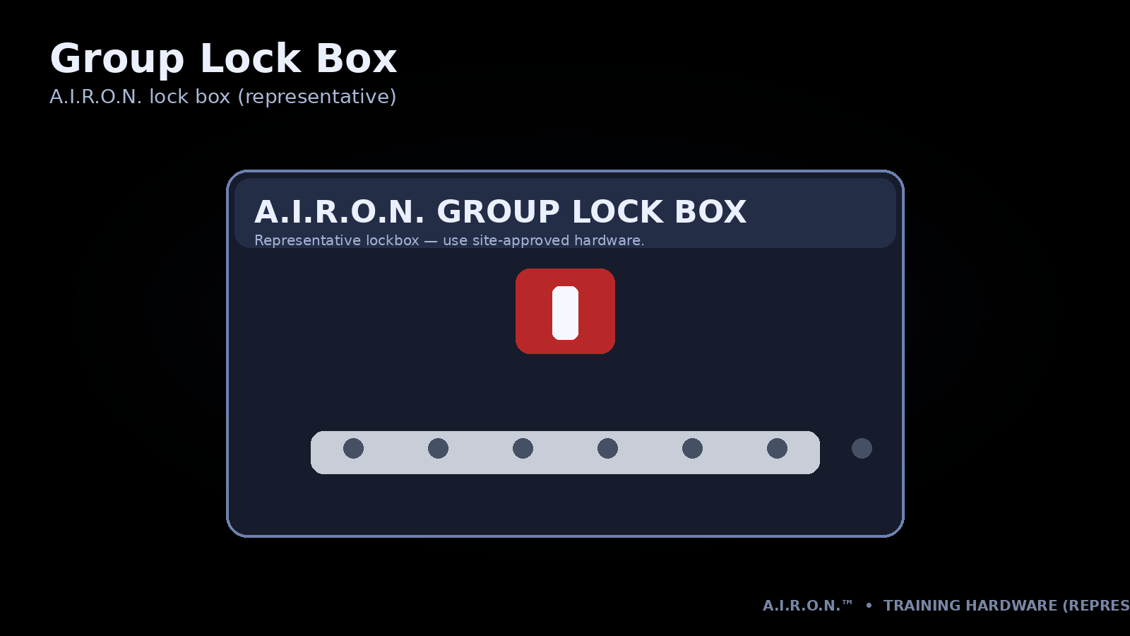 Representative lock box